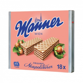 Manner Schnitten Original Neapolitaner, 18 Packungen, 1350 Gramm Packung